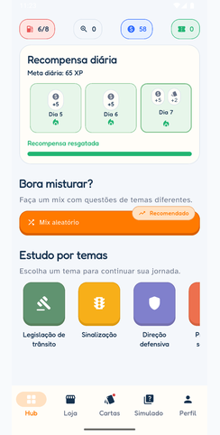 Tela do aplicativo Cony